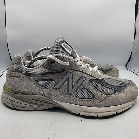 New Balance 990v4 Mens 11.5 2E Gray Castlerock Suede Athletic Shoes M990GL4 main image 8